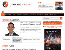 Tablet Screenshot of dynamicexport.com.au